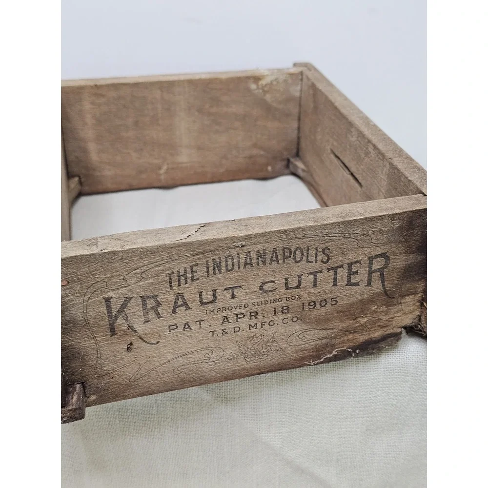 Vintage Kraut Cutter Wood Frame